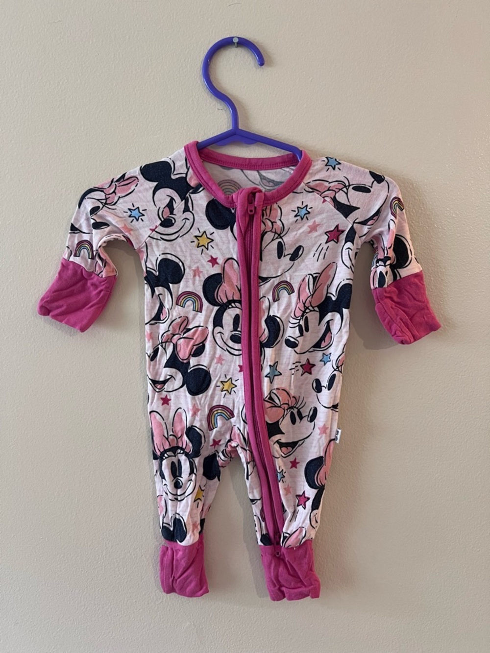 Little Sleepies Preemie Minnie Forever zippie